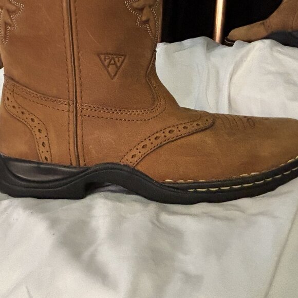 Women's Dan Post Leather Boots Size 8 Medium - Picture 2 of 8